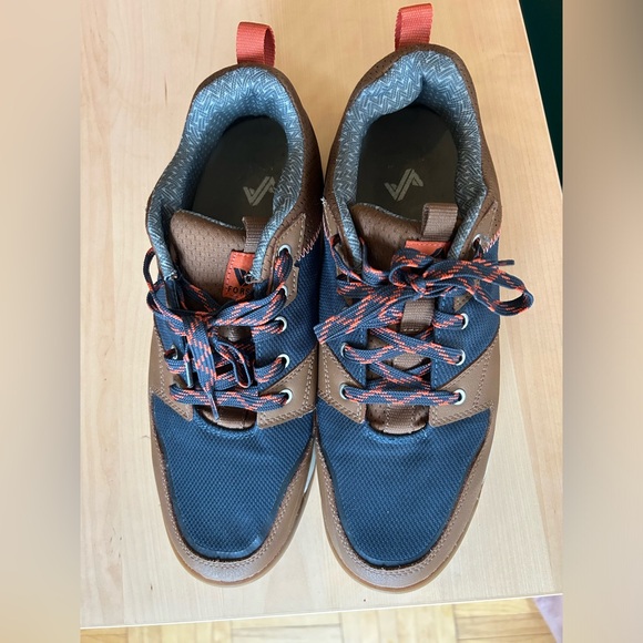 Forsake Banks Rugged Low Top Outdoor Hiking Navy/Orange Sz. 13 Sneaker - Picture 2 of 4